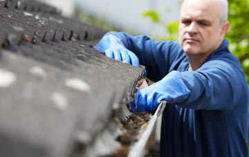 cleaning and inspecting Pentre Llyn Cymmer roofs